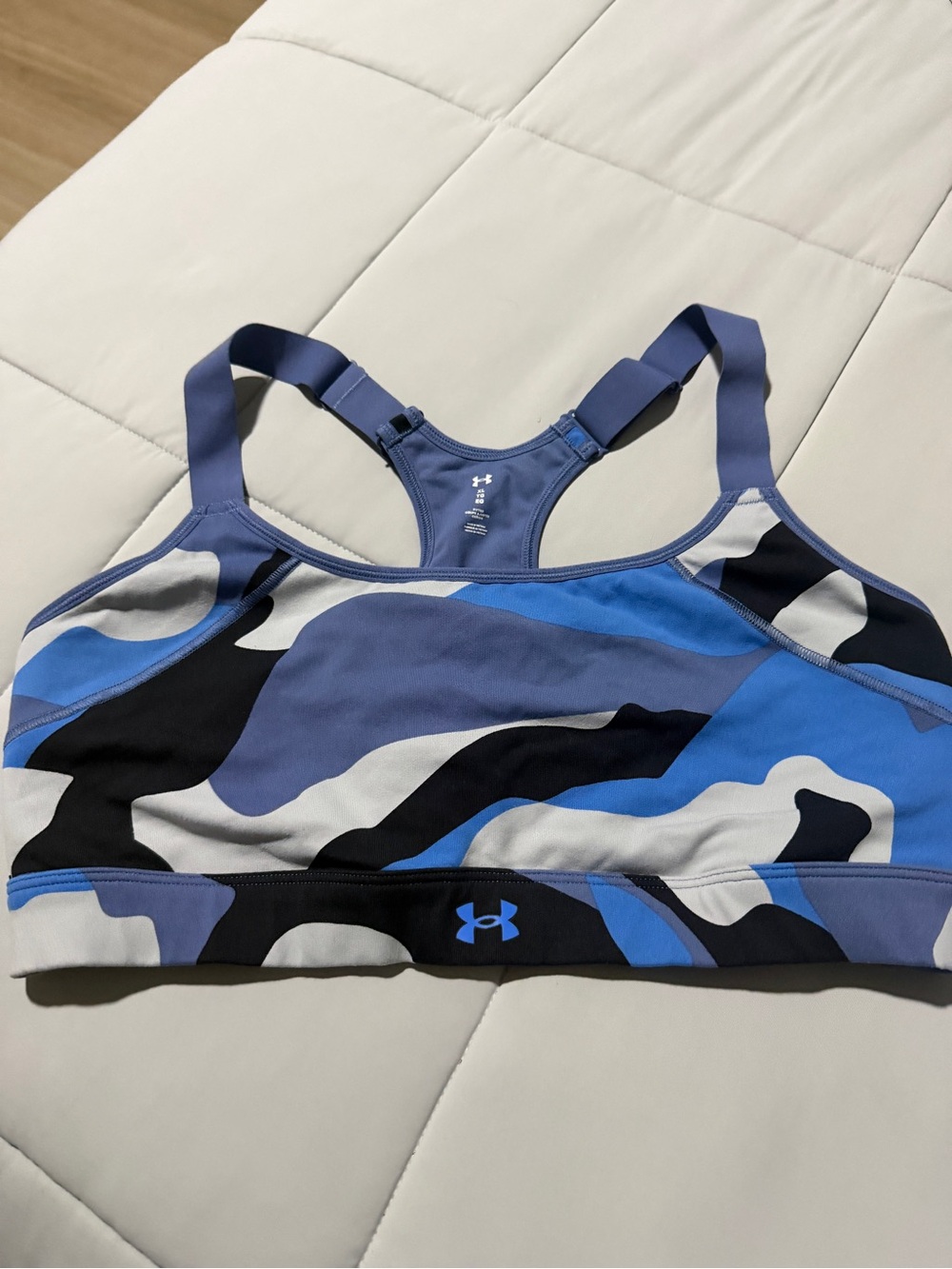 Under Armour Blue Camo Sports Bra